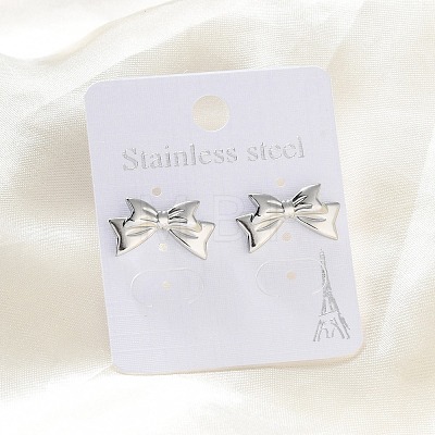 304 Stainless Steel Stud Earrings for Women EJEW-K306-04P-1