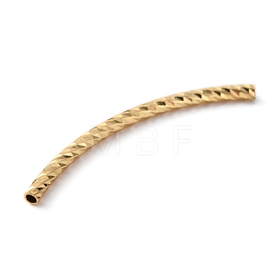 Brass Curved Tube Beads FIND-WH0110-155C-1