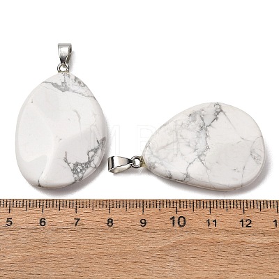 Natural Howlite Pendants GG-K002-05N-1