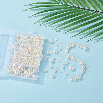 497Pcs 5 Style Imitation Pearl Acrylic Beads OACR-YW0001-08-1