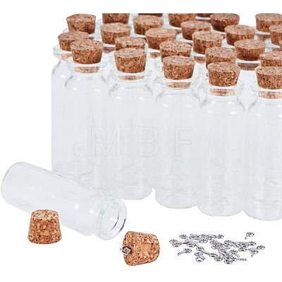 Glass Jar Glass Bottles AJEW-PH0015-02-1