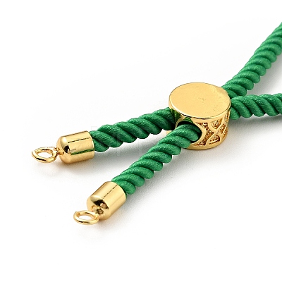 Half Finished Twisted Milan Rope Slider Bracelets FIND-G032-01G-08-1