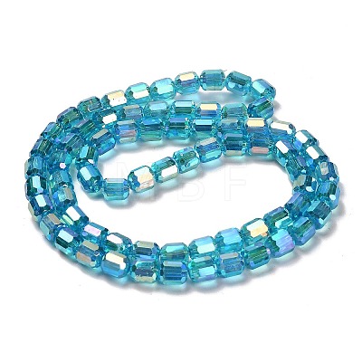 Electroplate Glass Beads Strands EGLA-D030-19L-1