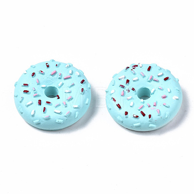 Spray Painted Resin Cabochons CRES-Q215-002B-1