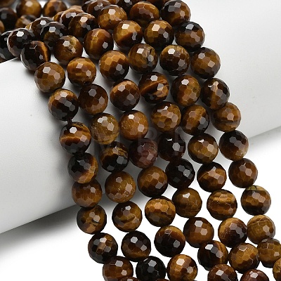 Natural Tiger Eye Beads Strands G-L642-F01-8mm-1