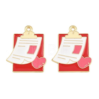 Medical Theme Alloy Enamel Pendants AL-CBA2919-03G-09C-1