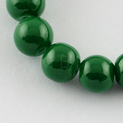 Painted Glass Bead Strands DGLA-S071-8mm-19-1