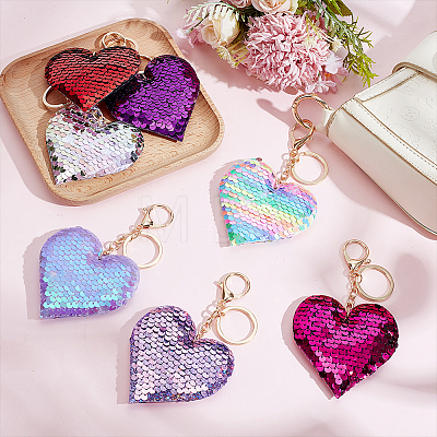 15Pcs 15 Colors Alloy Keychains KEYC-GO0001-21-1