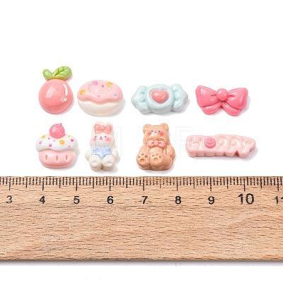 Opaque Resin Cabochons CRES-A064-03-1