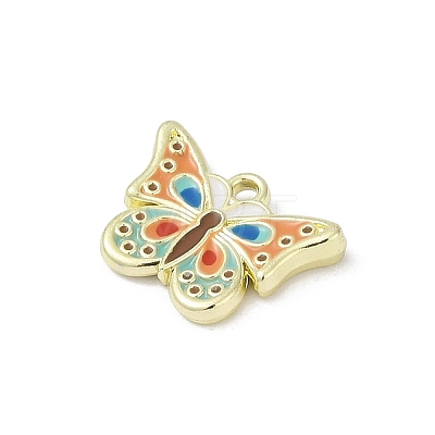 Alloy Enamel Pendants PALLOY-R151-29G-1