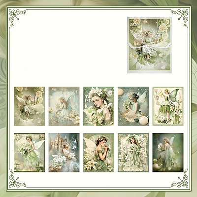 30Pcs Flower Lady Scrapbook Paper Pads PW-WGA32A2-03-1