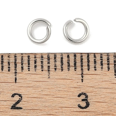 Tarnish Resistant 304 Stainless Steel Jump Rings X-STAS-R049-4x0.7mm-1