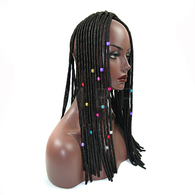 Aluminum Dreadlocks Beads Hair Decoration ALUM-R008-04-B-1