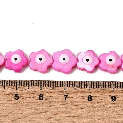 Dyed Natural Freshwater Shell Beads Strands SHEL-A006-03A-1