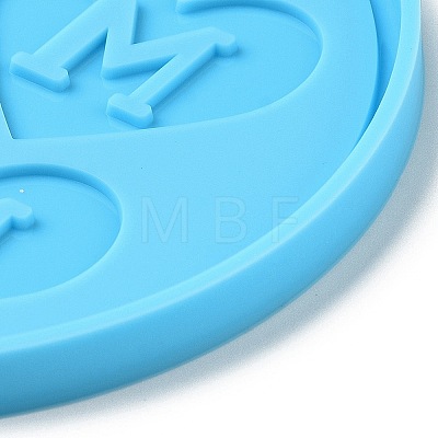 DIY Mother's Day Theme Flat Round Pendant Silicone Molds SIMO-H010-02D-1