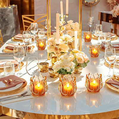 26Pcs Glass Candle Cups AJEW-WA0004-69A-1