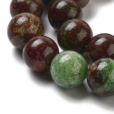 Natural Green Opal Beads Strands G-H045-A03-10MM-1