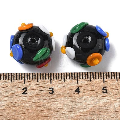 Handmade Lampwork Enamel Beads LAMP-Z020-06C-1