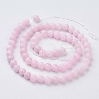 Natural Mashan Jade Round Beads Strands X-G-D263-6mm-XS23-1