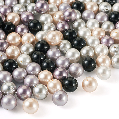 150Pcs 6 Colors Shell Pearl Beads Sets BSHE-TA00020-07-1