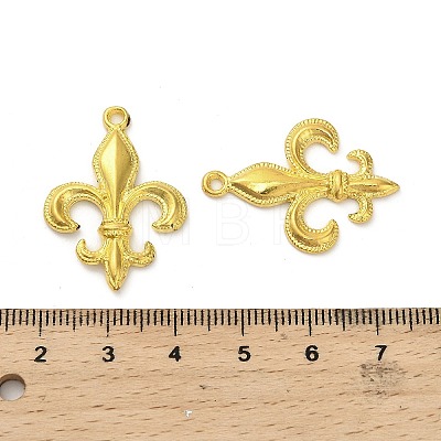 Lily Symbol Alloy Pendants PALLOY-E776-01G-01-1