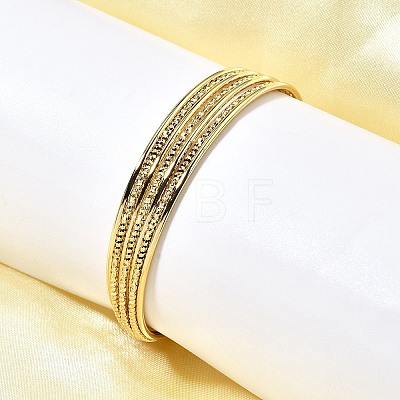 Brass Open Cuff Bangles BJEW-Z093-01G-1