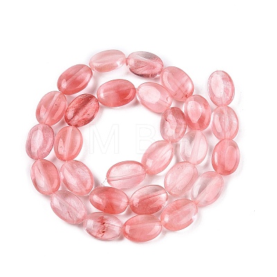 Cherry Quartz Glass Beads Strands G-M206-35-1