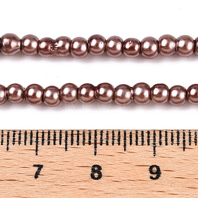 Baking Painted Glass Pearl Bead Strands HY-Q003-3mm-92-1