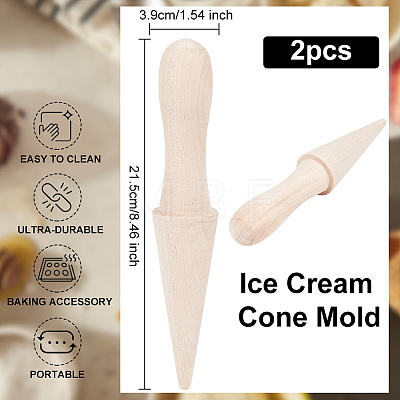 Beechwood Press Ice Cream Cone Mold BAKE-WH0001-04-1