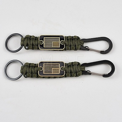 Polyester Cord Rope Rock Climbing Carabiners HJEW-WH0042-172A-1
