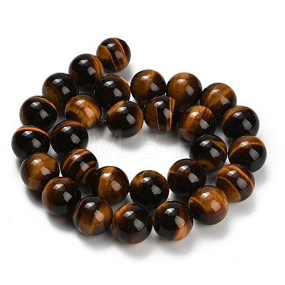 Natural Tiger Eye Beads Strands G-F173-12-14mm-1