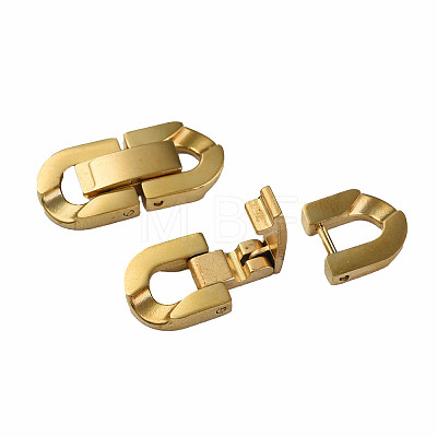 304 Stainless Steel Fold Over Clasps X-STAS-N087-48B-02G-1