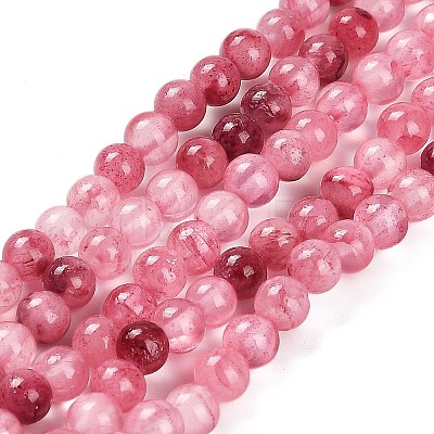 Natural Green Jade Beads Strands G-B128-A06-01-1