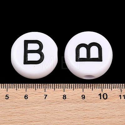 Opaque Acrylic European Beads AC-CBA3BDD-01B-1