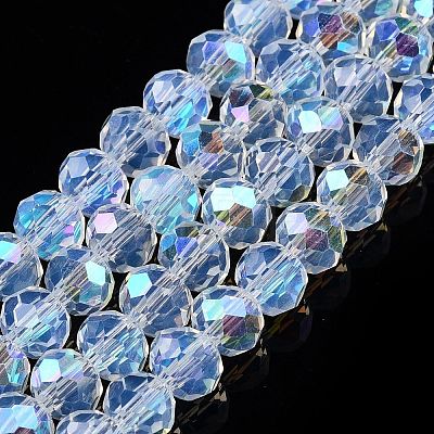 Electroplate Glass Beads Strands X-EGLA-A044-J6mm-L06-1