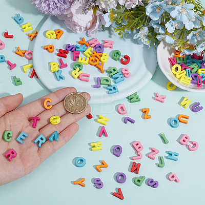 100Pcs Opaque Acrylic Beads OACR-DR0001-01-1