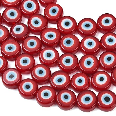 Handmade Evil Eye Lampwork Beads LAMP-C028-02C-1