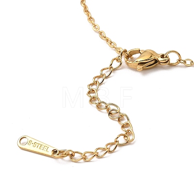 Mother's Day 304 Stainless Steel Ma Ma Link Chains Bracelets BJEW-Q335-01A-G-1
