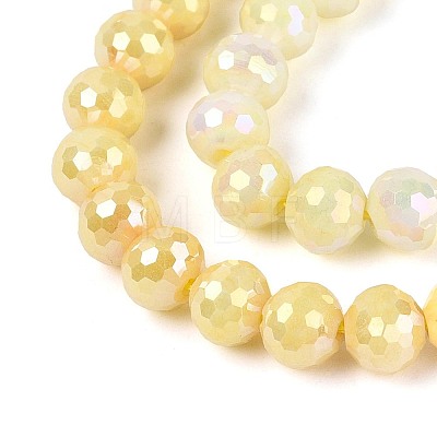 Anti-Tarnish Electroplate Glass Beads Strands X-GLAA-N056-6mm-05-1