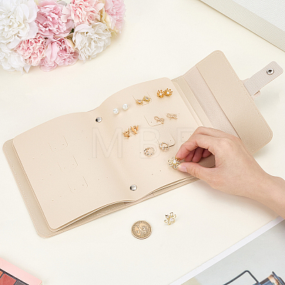 PU Leather Earring Storage Bags AJEW-SP0006-24A-1