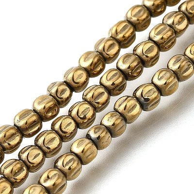 Electroplated Synthetic Non-magnetic Hematite Beads Strands G-C154-A01-1