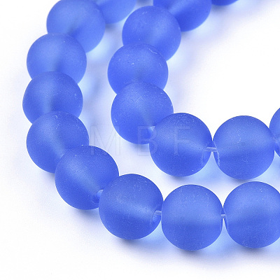 Transparent Glass Beads Strands GLAA-T032-T10mm-MD04-1