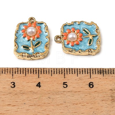 304 Stainless Steel Enamel Pendants STAS-I371-09G-02-1