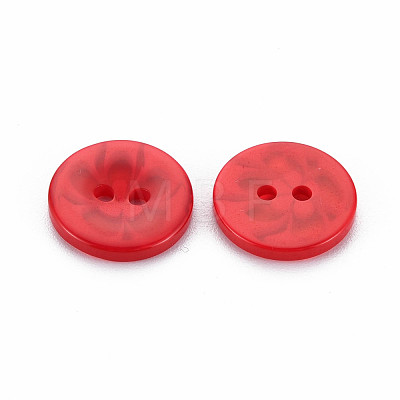 2-Hole Resin Buttons BUTT-N018-015-1