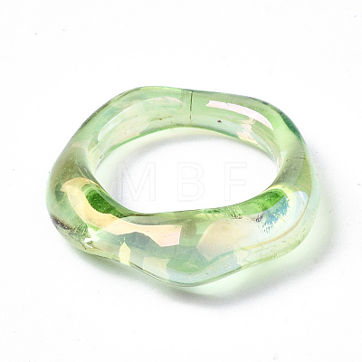 Transparent Resin Finger Rings RJEW-T013-001-E08-1