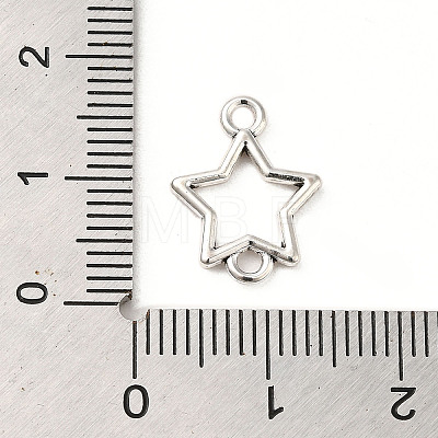 Tibetan Style Alloy Connector Charms PALLOY-M217-25AS-1
