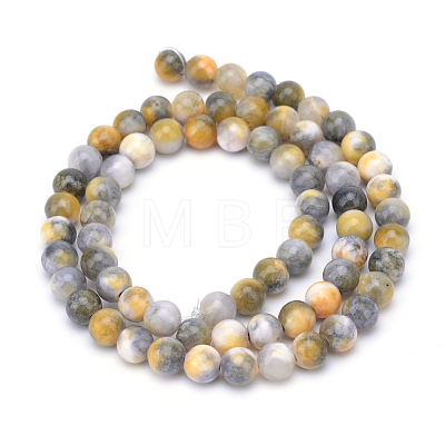 Natural Dyed Persian Jade Gemstone Bead Strands X-G-R271-8mm-XP26-1