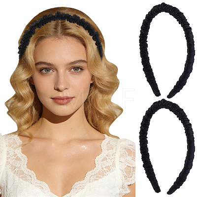Silk From Silkworms Hair Bands OHAR-WH0033-019C-1