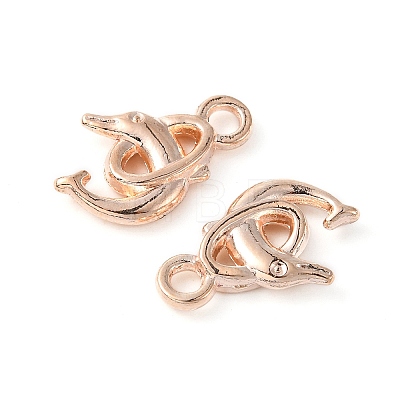 Alloy Dolphin Pendants LS-TIBEP-20596-RG-NR-1