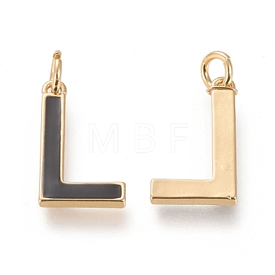 Brass Enamel Pendants KK-R139-L-1